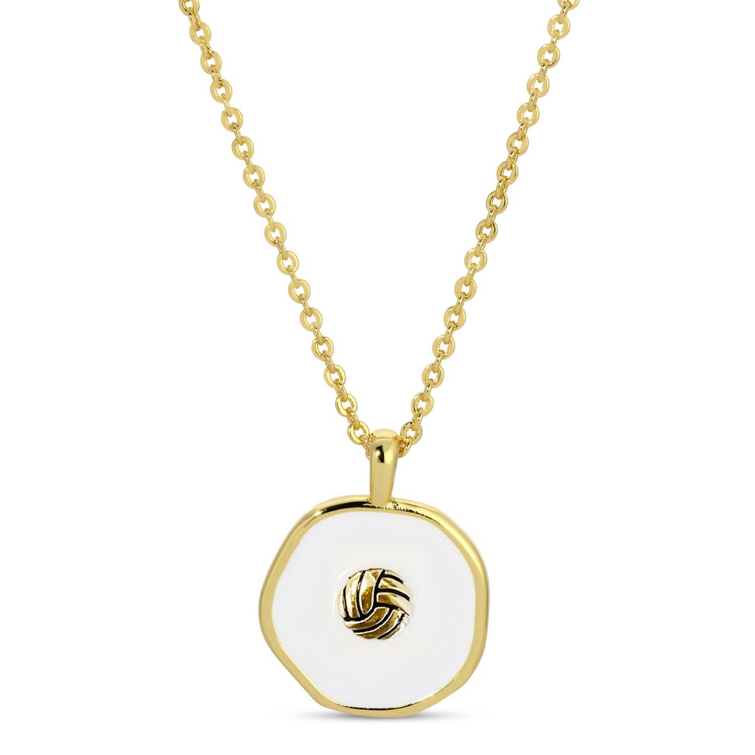 Spike! Volleyball Pendant Necklace